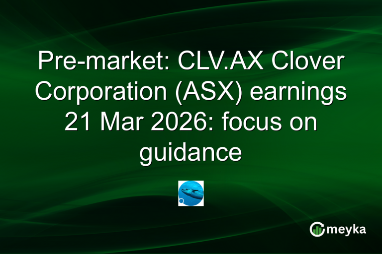 Pre-market: CLV.AX Clover Corporation (ASX) earnings 21 Mar 2026: focus on guidance