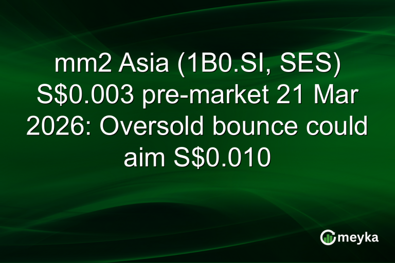 mm2 Asia (1B0.SI, SES) S$0.003 pre-market 21 Mar 2026: Oversold bounce could aim S$0.010