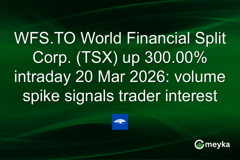 WFS.TO World Financial Split Corp. (TSX) up 300.00% intraday 20 Mar 2026: volume spike signals trader interest
