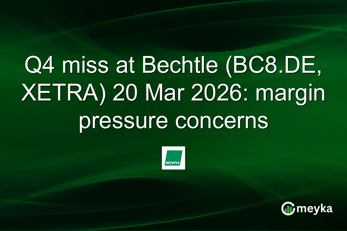 Q4 miss at Bechtle (BC8.DE, XETRA) 20 Mar 2026: margin pressure concerns
