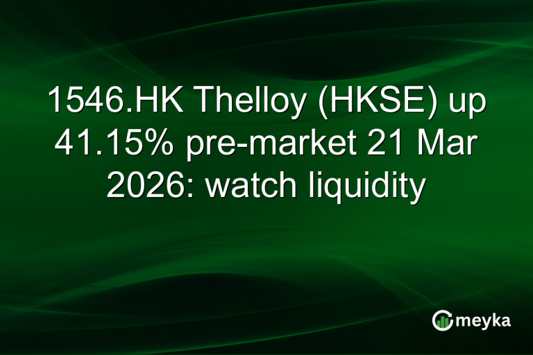 1546.HK Thelloy (HKSE) up 41.15% pre-market 21 Mar 2026: watch liquidity