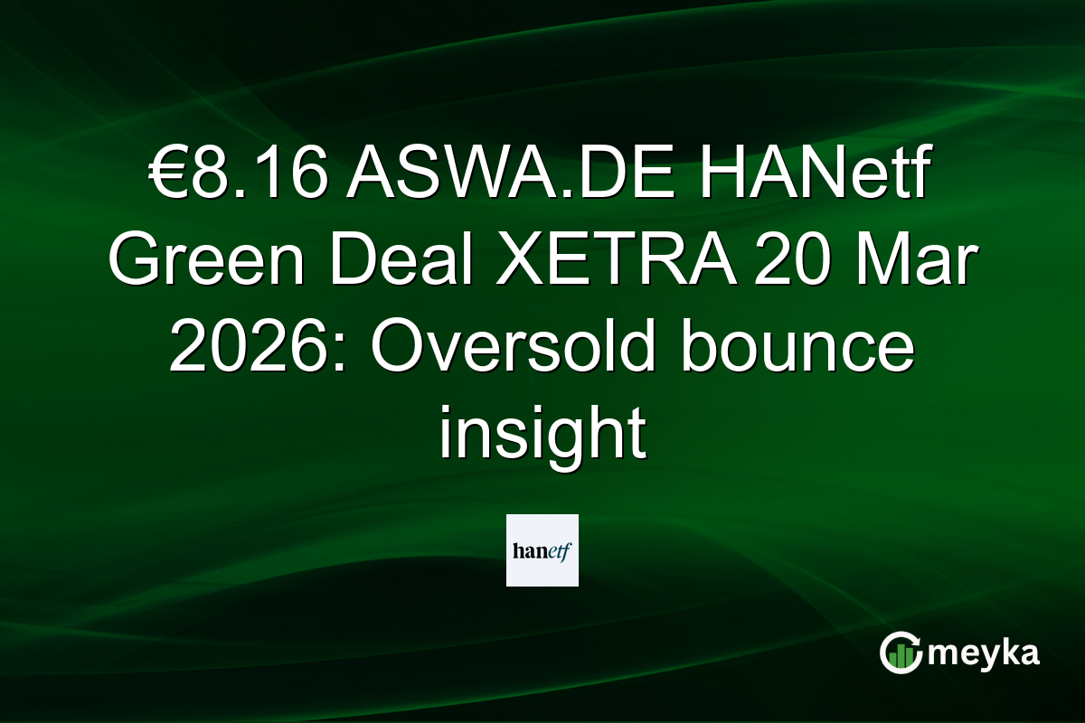 €8.16 ASWA.DE HANetf Green Deal XETRA 20 Mar 2026: Oversold bounce insight