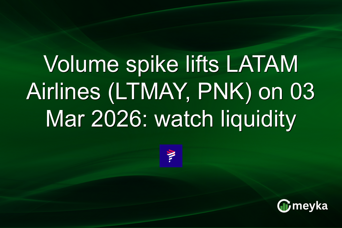 Volume spike lifts LATAM Airlines (LTMAY, PNK) on 03 Mar 2026: watch liquidity