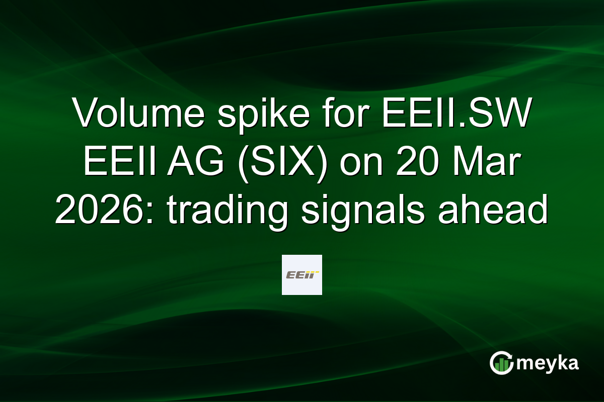Volume spike for EEII.SW EEII AG (SIX) on 20 Mar 2026: trading signals ahead
