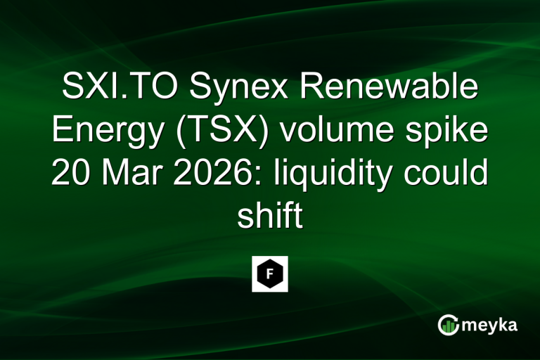 SXI.TO Synex Renewable Energy (TSX) volume spike 20 Mar 2026: liquidity could shift