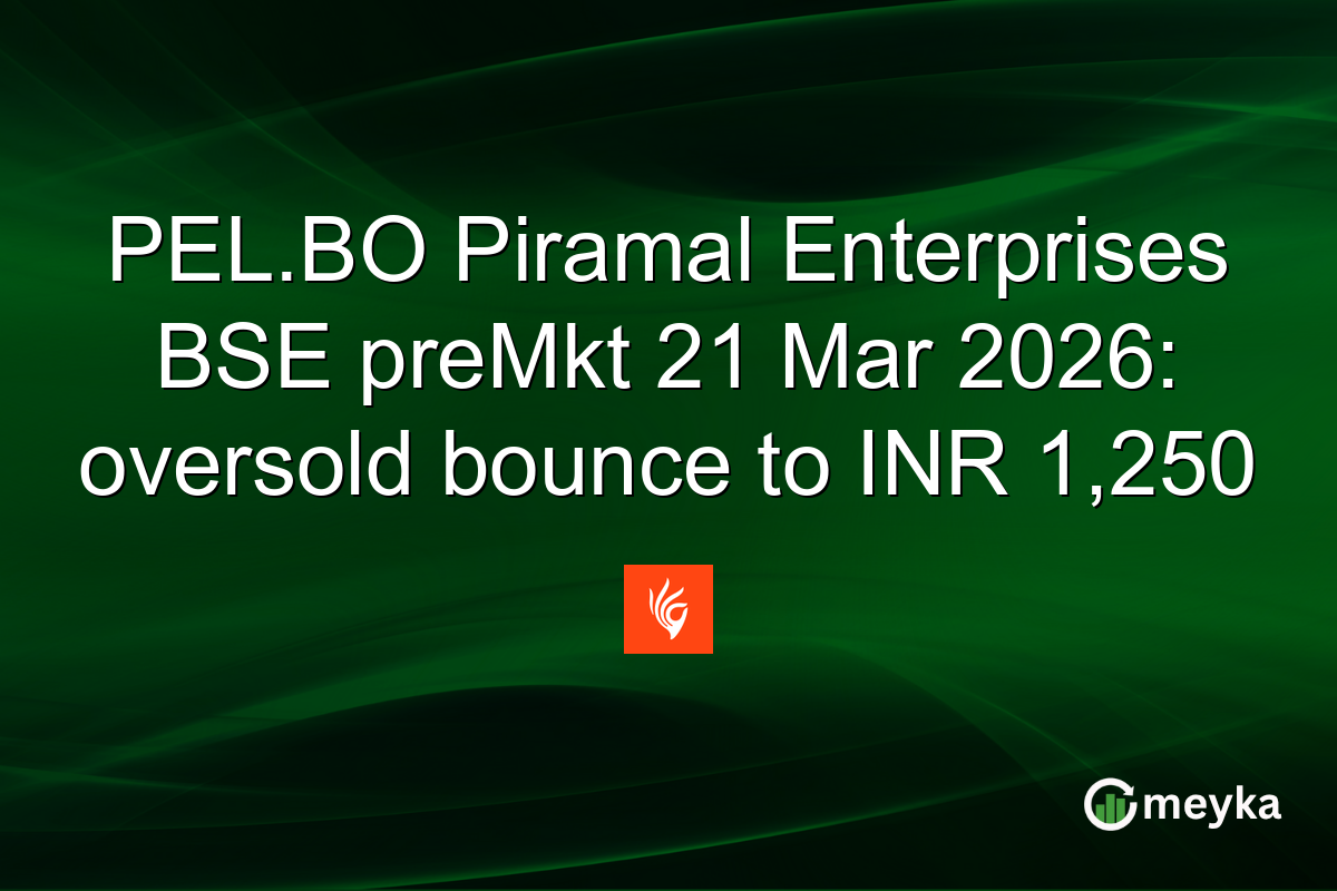 PEL.BO Piramal Enterprises BSE preMkt 21 Mar 2026: oversold bounce to INR 1,250