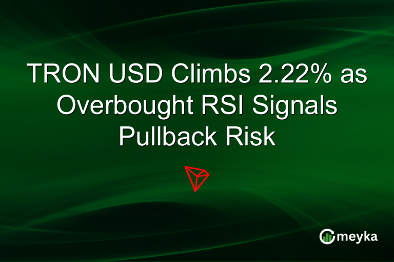 TRON USD Climbs 2.22% as Overbought RSI Signals Pullback Risk