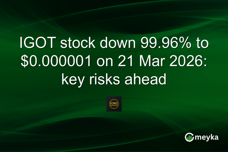IGOT stock down 99.96% to $0.000001 on 21 Mar 2026: key risks ahead