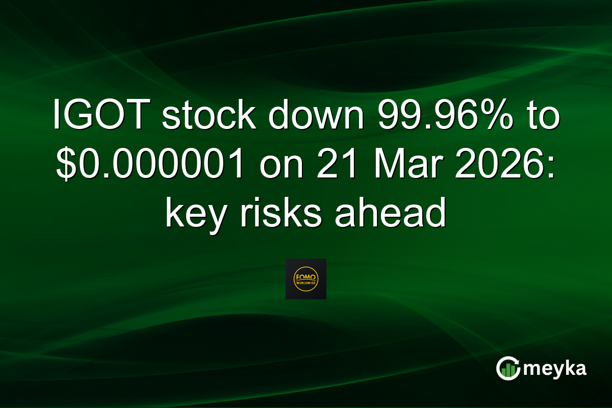 IGOT stock down 99.96% to $0.000001 on 21 Mar 2026: key risks ahead