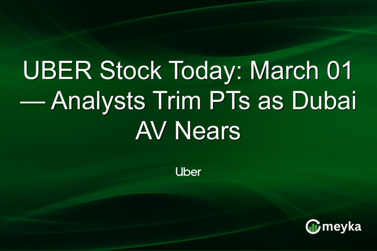 UBER Stock Today: March 01 — Analysts Trim PTs as Dubai AV Nears