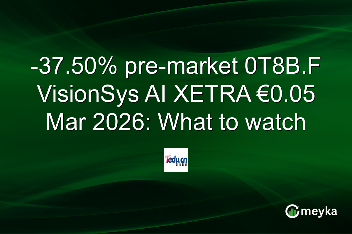 -37.50% pre-market 0T8B.F VisionSys AI XETRA €0.05 Mar 2026: What to watch