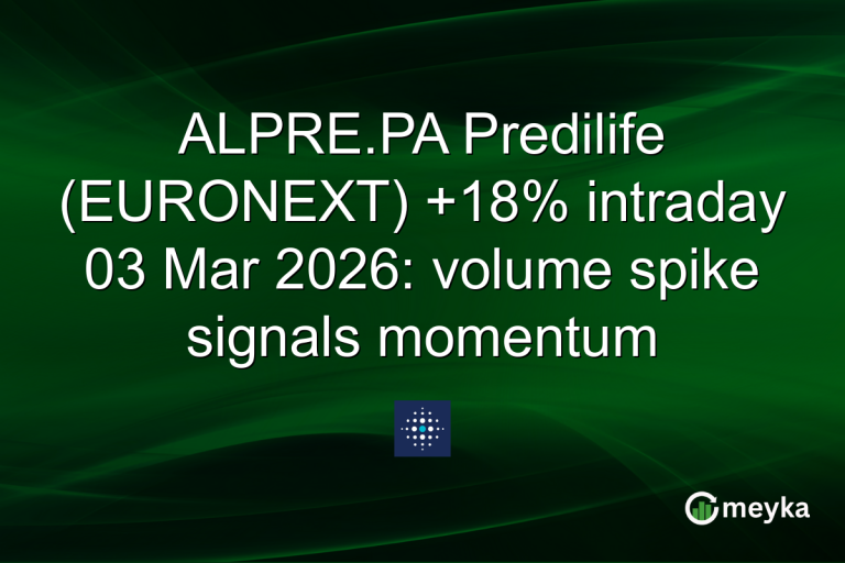 ALPRE.PA Predilife (EURONEXT) +18% intraday 03 Mar 2026: volume spike signals momentum