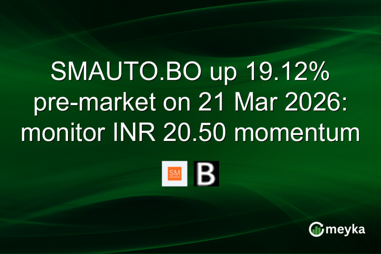 SMAUTO.BO up 19.12% pre-market on 21 Mar 2026: monitor INR 20.50 momentum