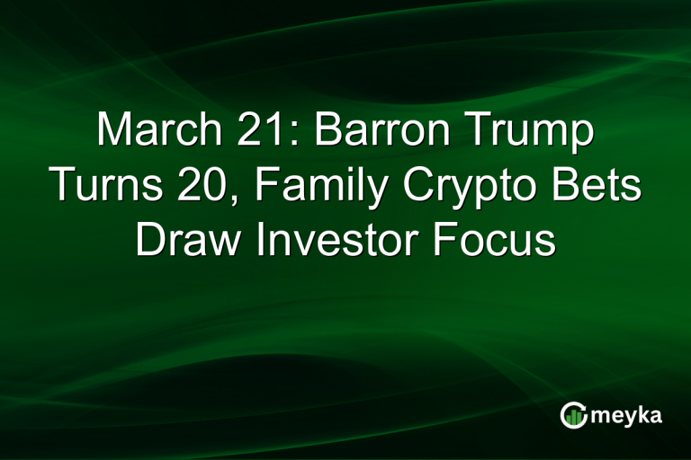 March 21: Barron Trump Turns 20, Family Crypto Bets Draw Investor Focus