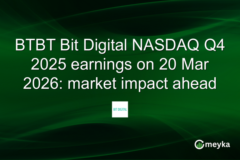 BTBT Bit Digital NASDAQ Q4 2025 earnings on 20 Mar 2026: market impact ahead