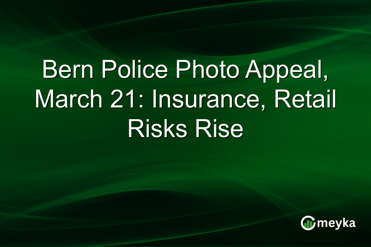 Bern Police Photo Appeal, March 21: Insurance, Retail Risks Rise