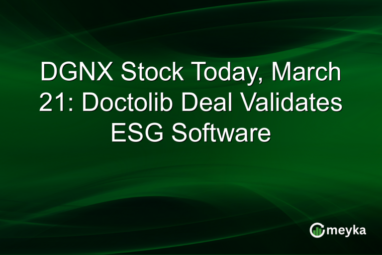 DGNX Stock Today, March 21: Doctolib Deal Validates ESG Software