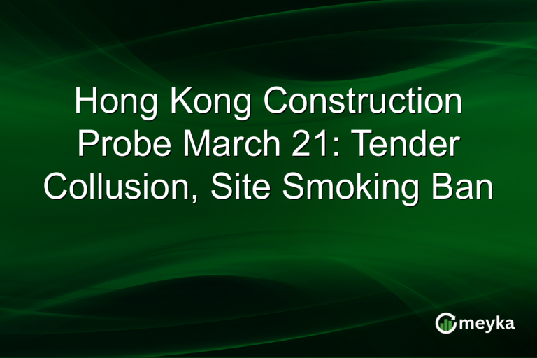 Hong Kong Construction Probe March 21: Tender Collusion, Site Smoking Ban