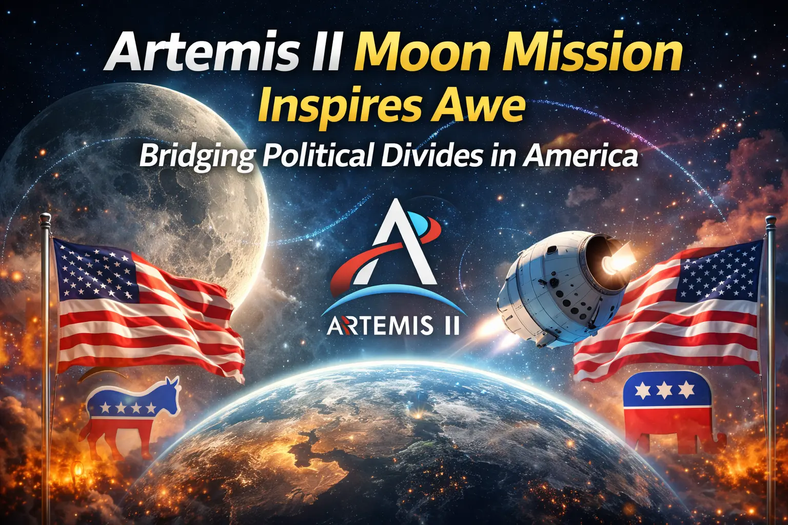 Artemis II Moon Mission Inspires Awe, Bridging Political Divides in America