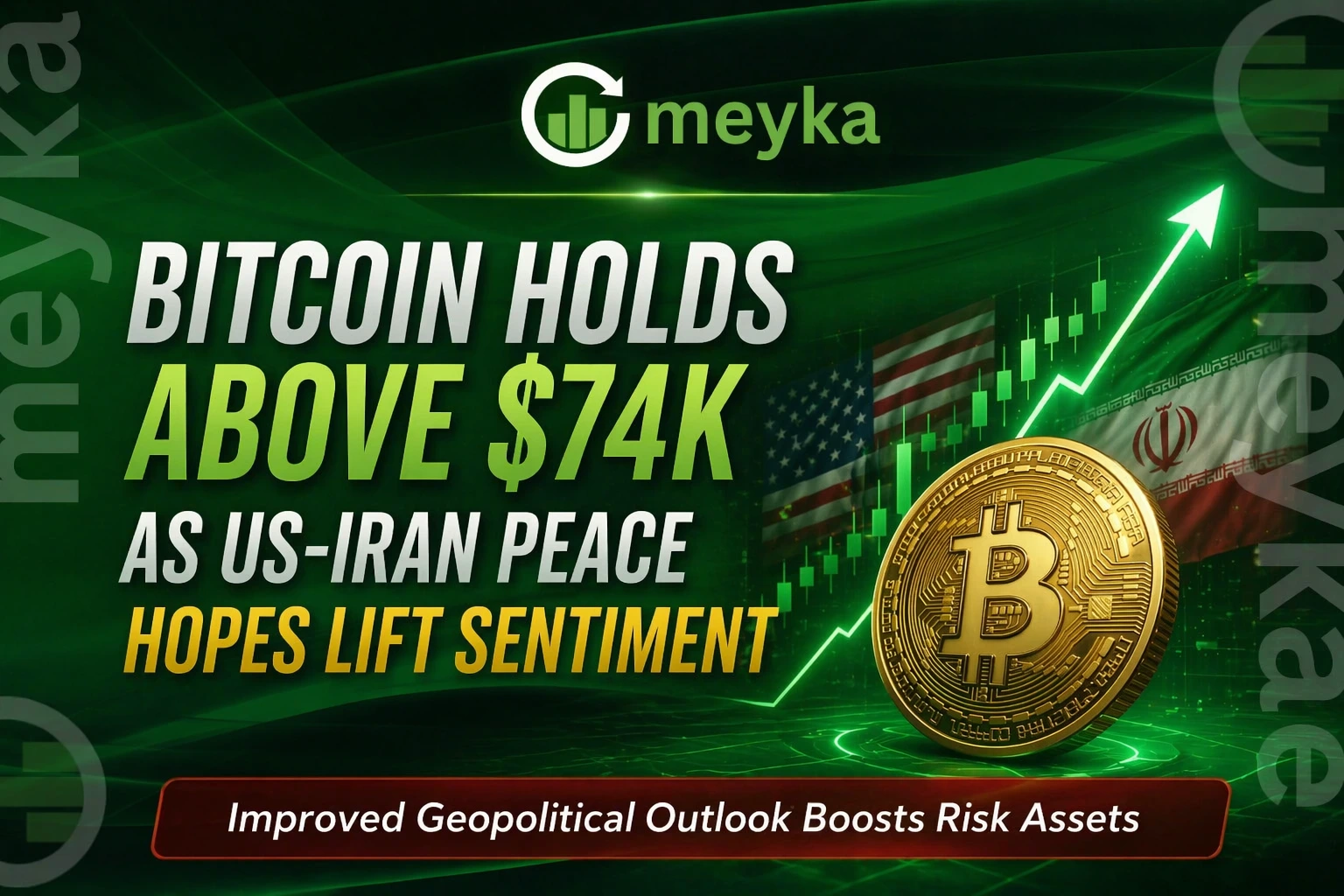 Bitcoin Holds Above $74K as US-Iran Peace Hopes Lift Sentiment