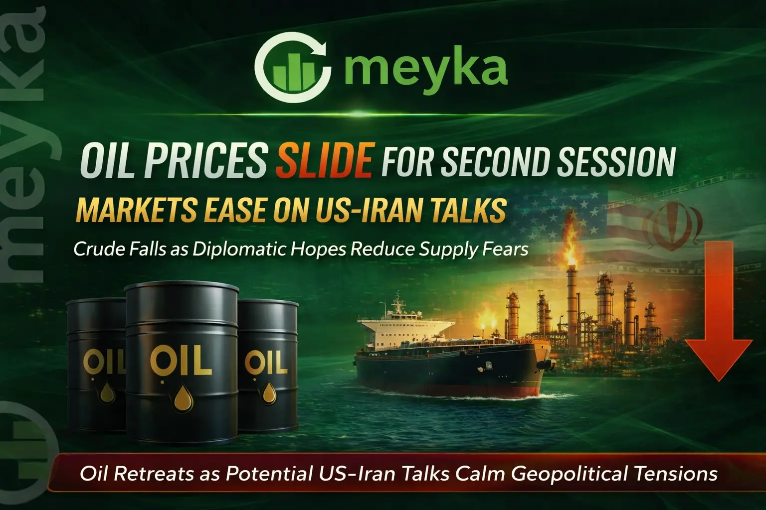 Oil prices slide for second straight session: Will US-Iran talks cool markets?