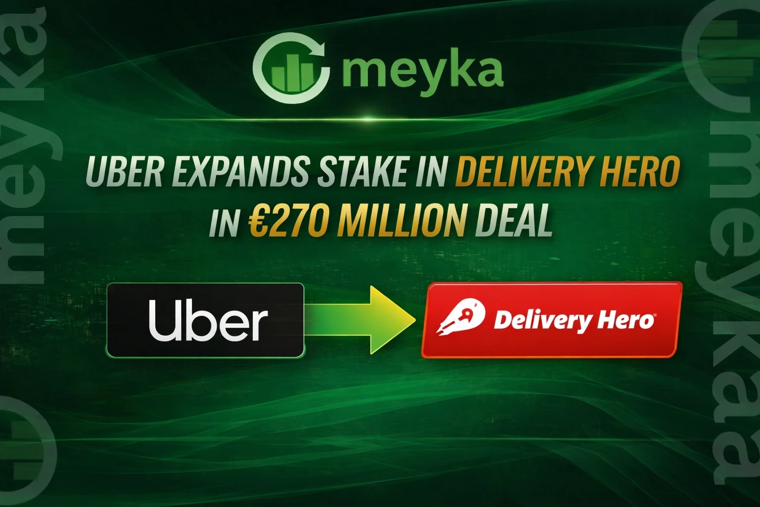 Uber Expands Stake in Delivery Hero in €270 Million Deal 