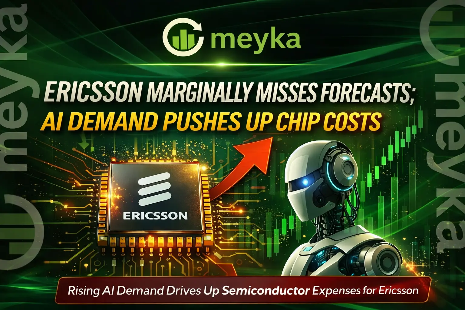 Ericsson Marginally Misses Forecasts; AI Demand Pushes Up Chip Costs
