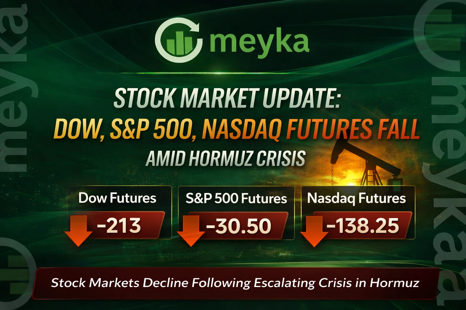 Stock Market Update: Dow, S&P 500, Nasdaq Futures Fall Amid Hormuz Crisis