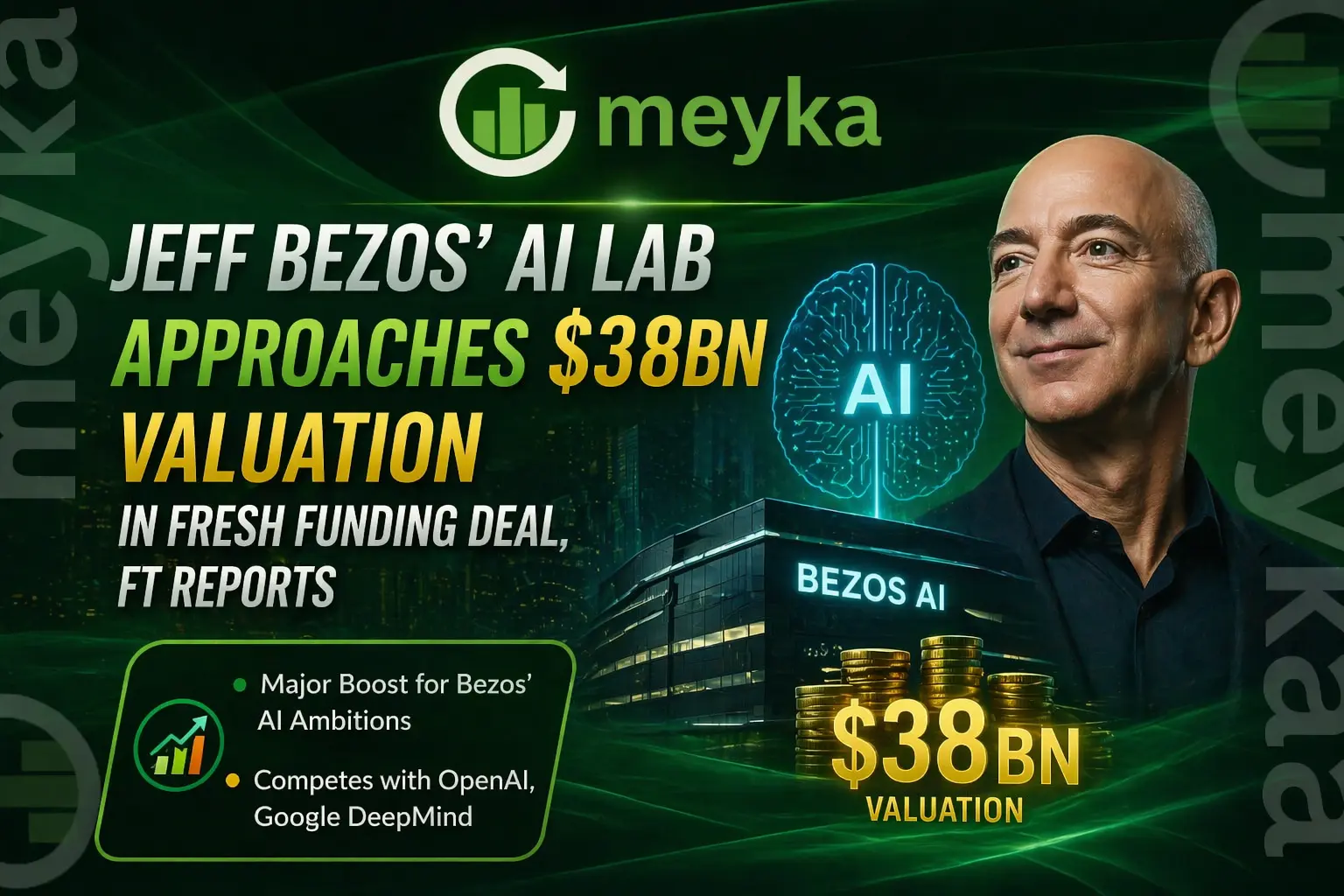 Jeff Bezos’ AI lab approaches $38bn valuation in fresh funding deal, FT reports