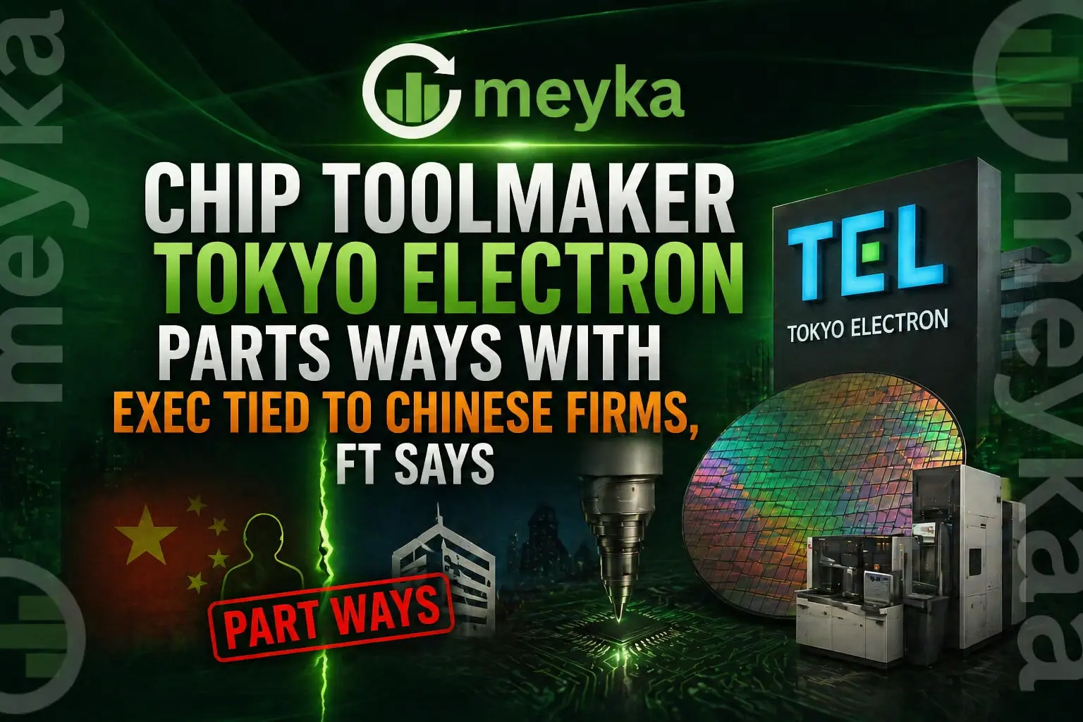Chip Toolmaker Tokyo Electron Parts Ways with Exec Tied to Chinese Firms, FT Says