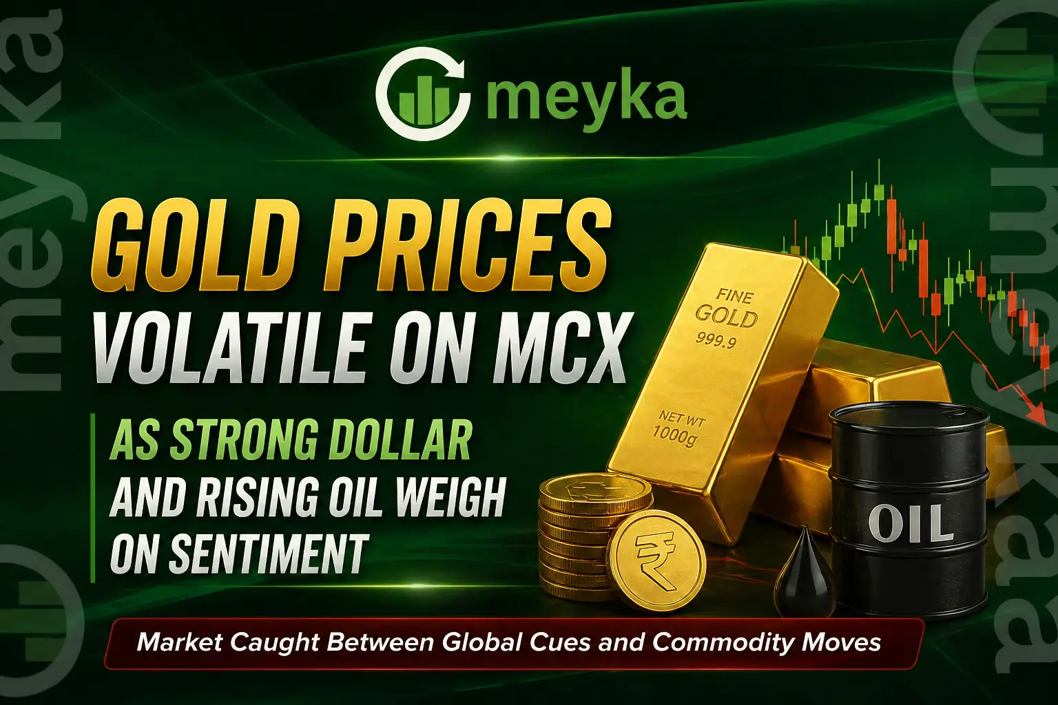 Gold Prices Volatile on MCX as Strong Dollar and Rising Oil Weigh on Sentiment