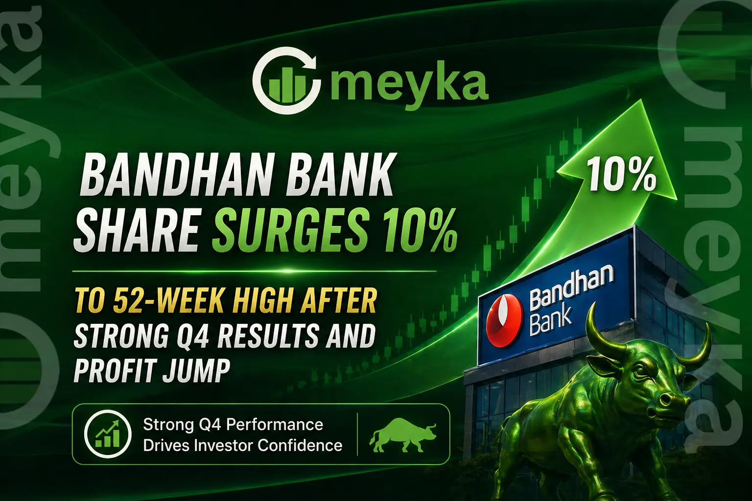 Bandhan Bank Share Surges 10% to 52-Week High After Strong Q4 Results and Profit Jump
