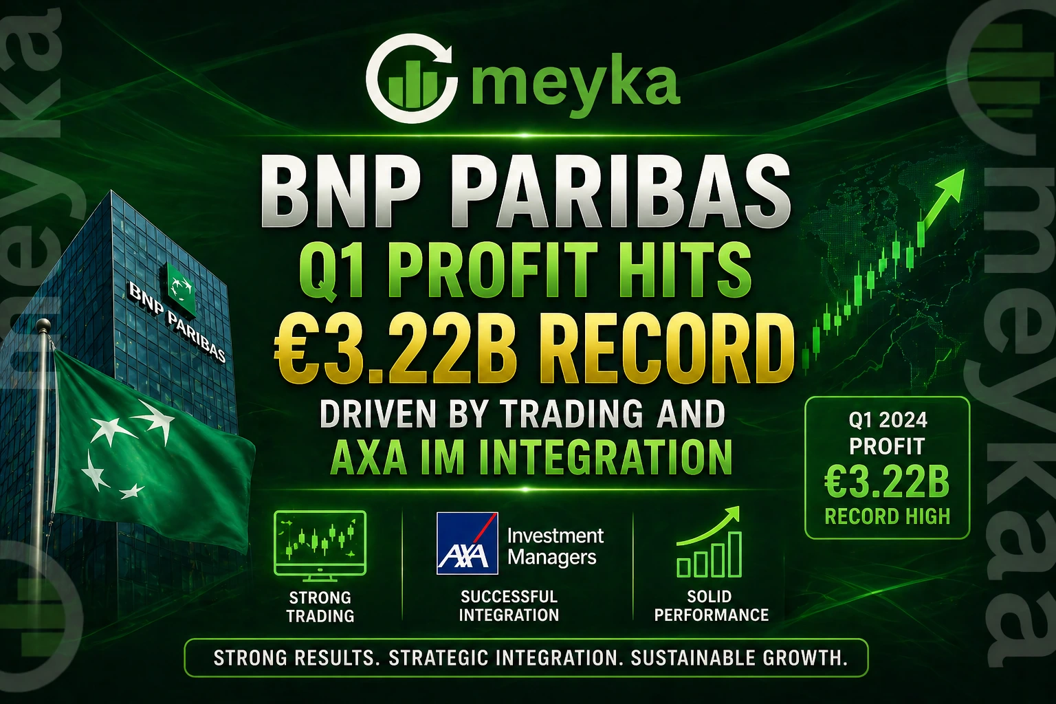BNP Paribas Q1 Profit Hits €3.22B Record Driven by Trading and AXA IM Integration