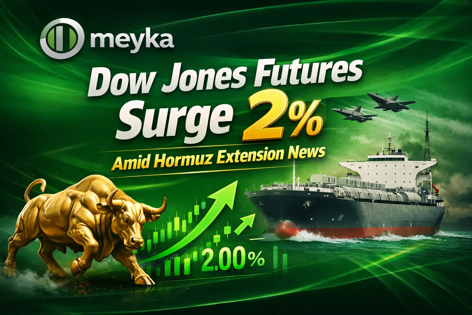 Dow Jones Futures Surge 2% Amid Hormuz Extension News