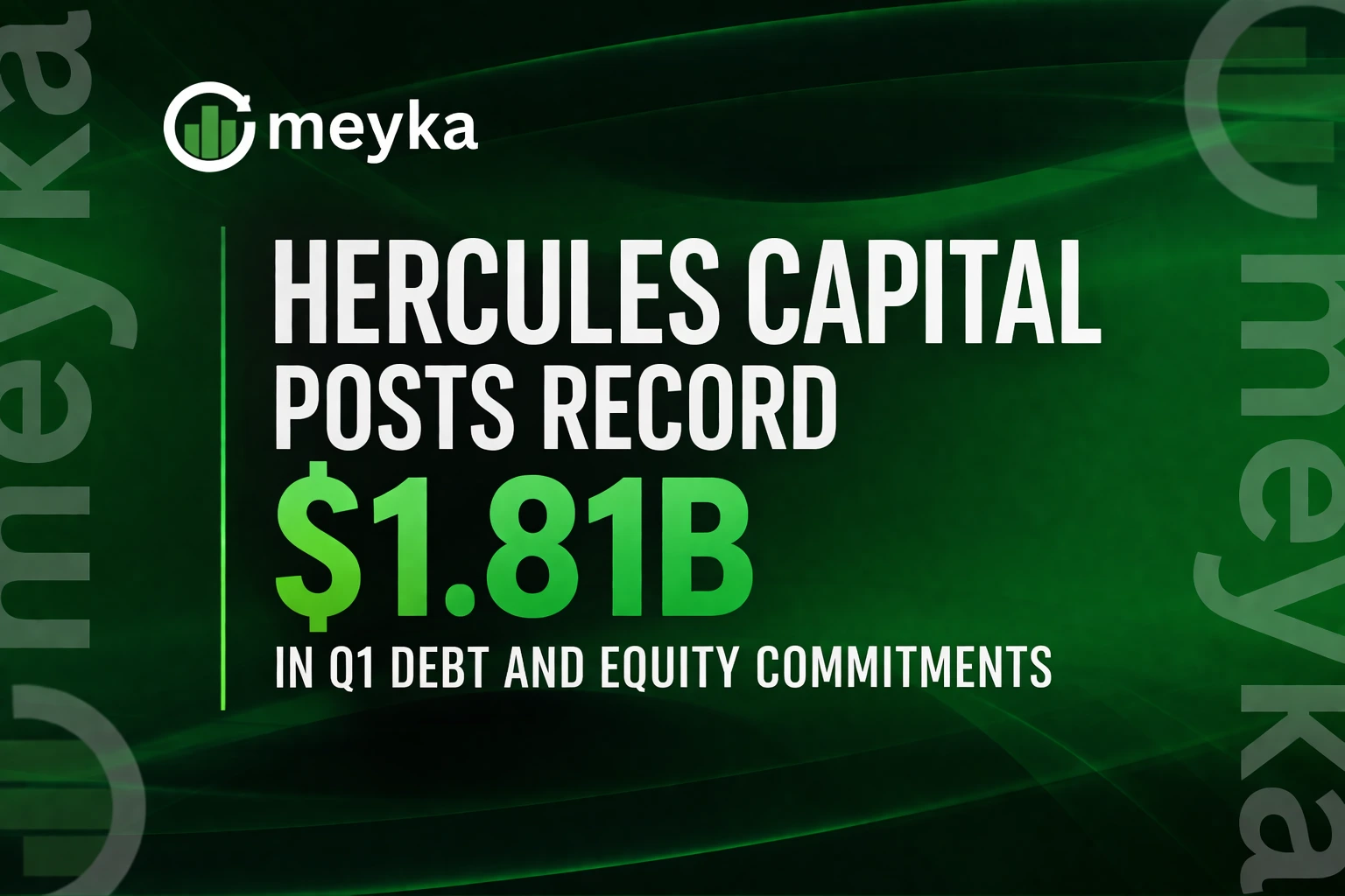 Hercules Capital Posts Record $1.81B in Q1 Debt and Equity Commitments