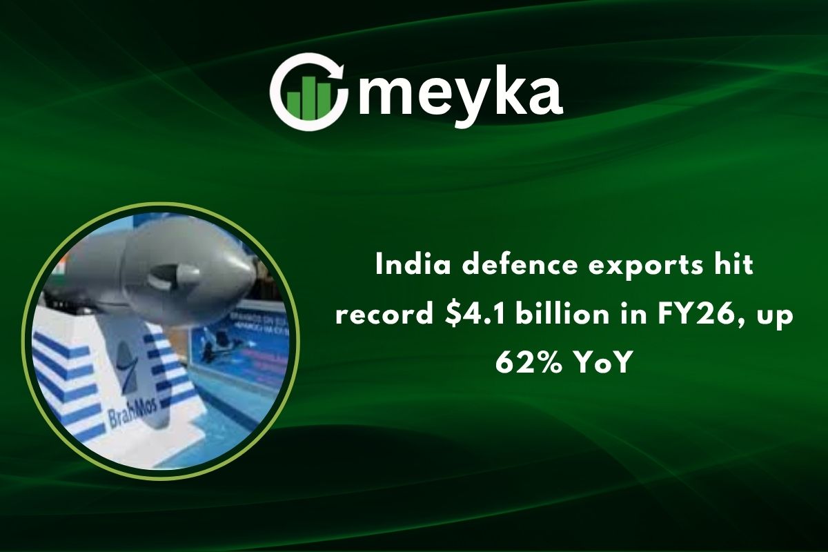 India’s defence exports hit a record $4.1 billion in FY26, up 62% YoY