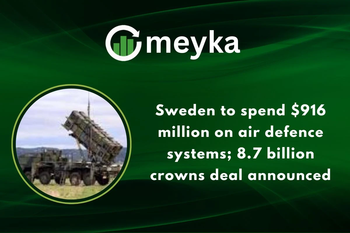 Sweden to spend $916 million on air defence systems; 8.7 billion crowns deal announced