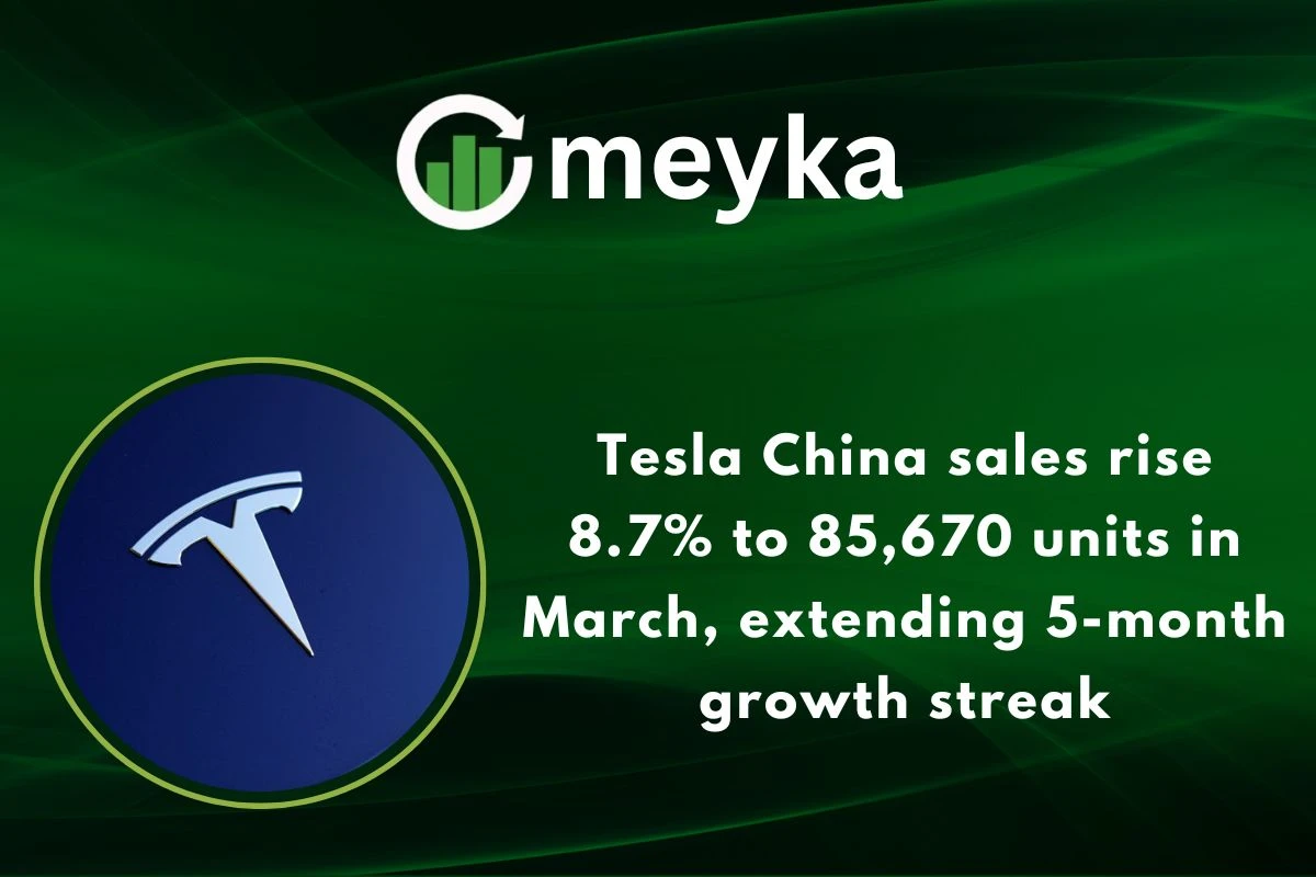 Tesla China sales rise 8.7% to 85,670 units in March, extending 5-month growth streak