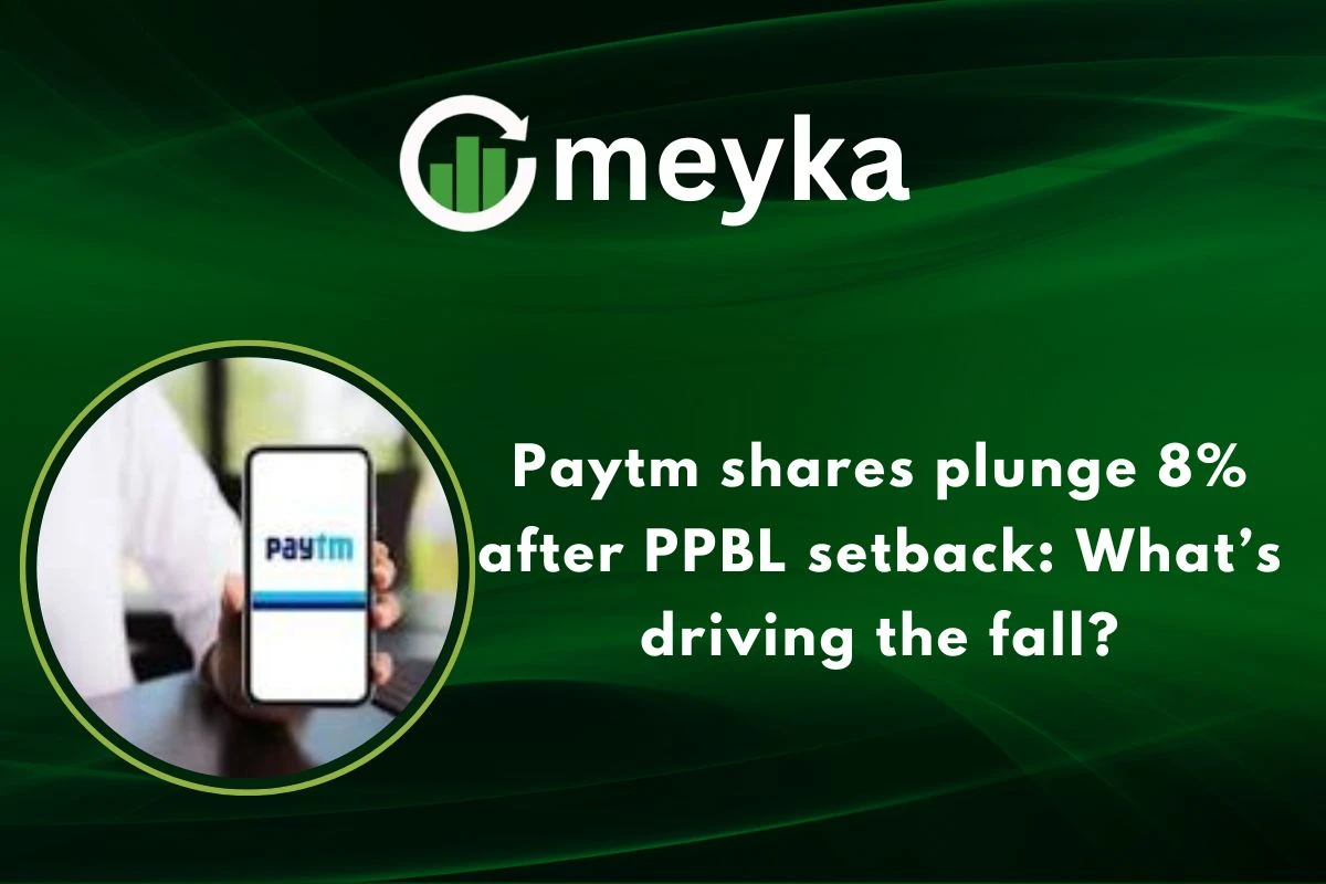 Paytm shares plunge 8% after PPBL setback: What’s driving the fall?