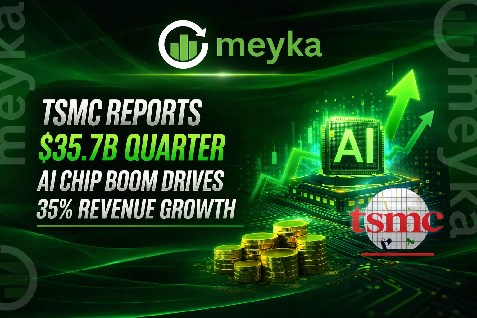 TSMC Reports $35.7B Quarter as AI Chip Boom Drives 35% Revenue Growth
