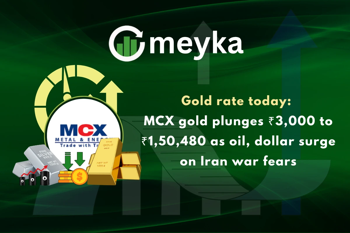 Gold rate today: MCX gold plunges ₹3,000 to ₹1,50,480 as oil, dollar surge on Iran war fears