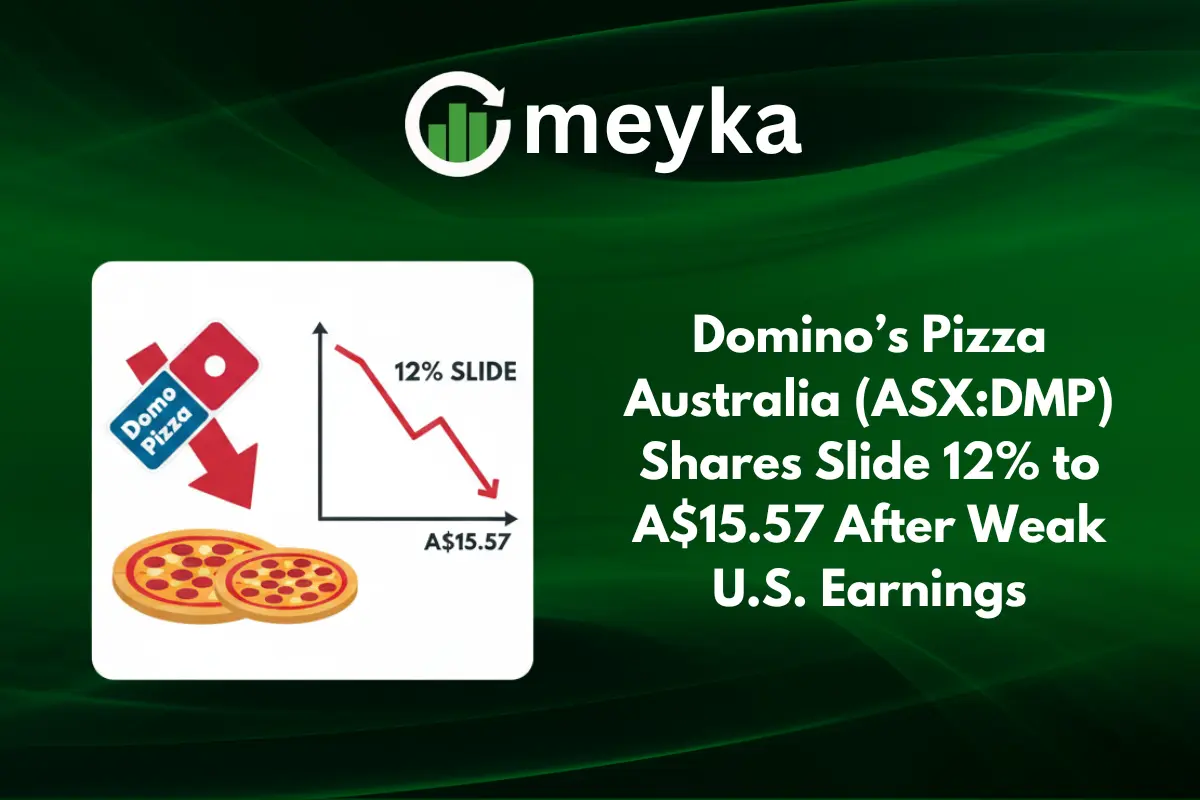 Domino’s Pizza Australia (ASX:DMP) Shares Slide 12% to A$15.57 After Weak U.S. Earnings