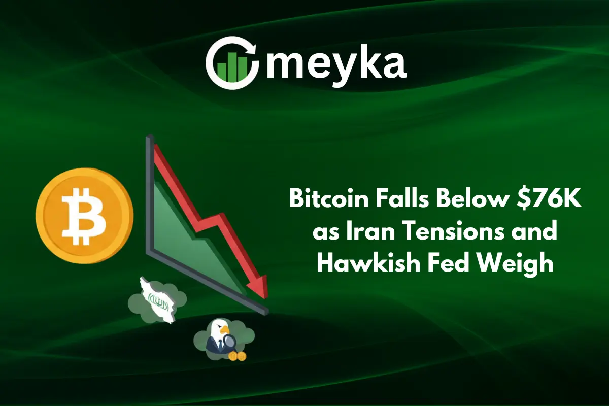 Bitcoin Falls Below $76K as Iran Tensions and Hawkish Fed Weigh on Markets