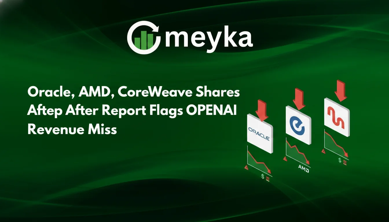 Oracle, AMD, CoreWeave Shares Drop After Report Flags OpenAI Revenue Miss