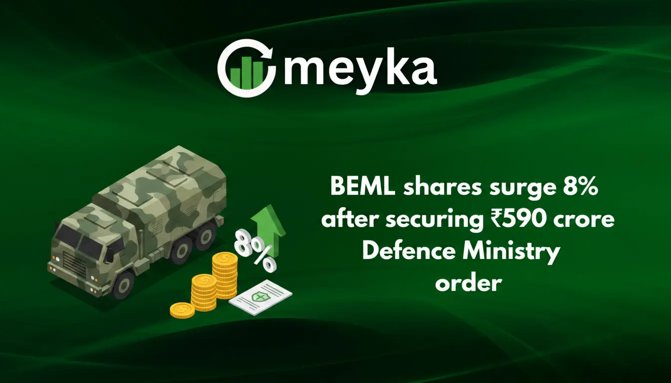 BEML Shares Surge 8% After Securing ₹590 Crore Defence Ministry Order