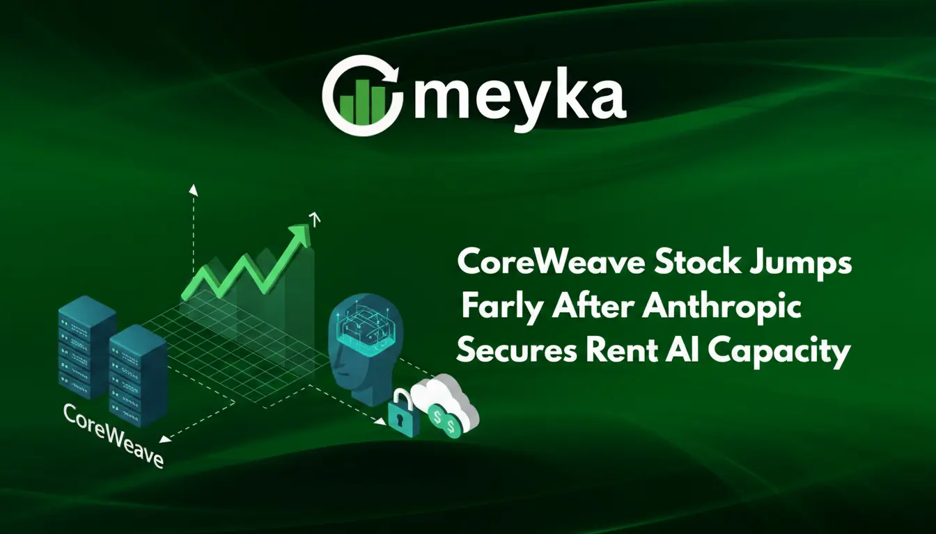 CoreWeave Stock Jumps Early After Anthropic Secures Rent AI Capacity Deal