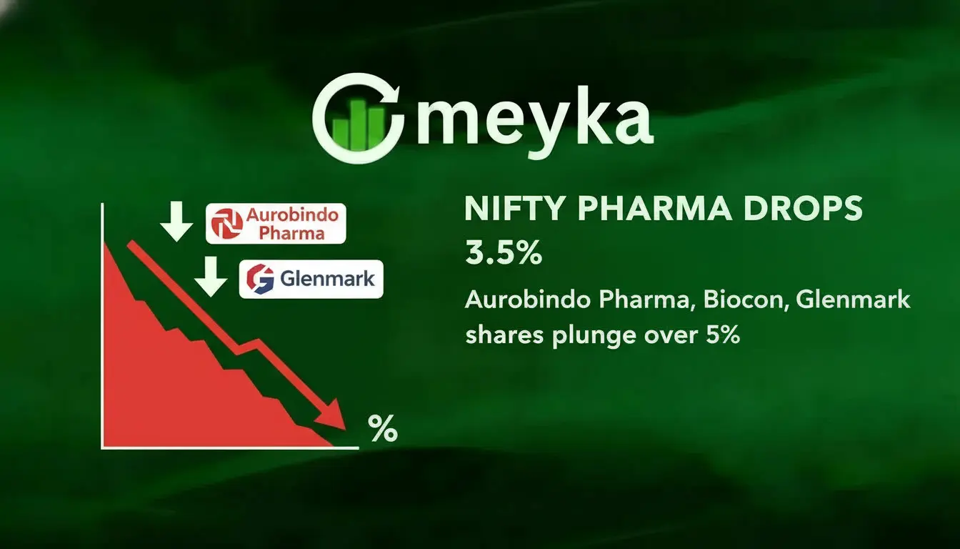 Aurobindo Pharma, Biocon, Glenmark Shares Plunge Over 5% as Nifty Pharma Drops 3.5%
