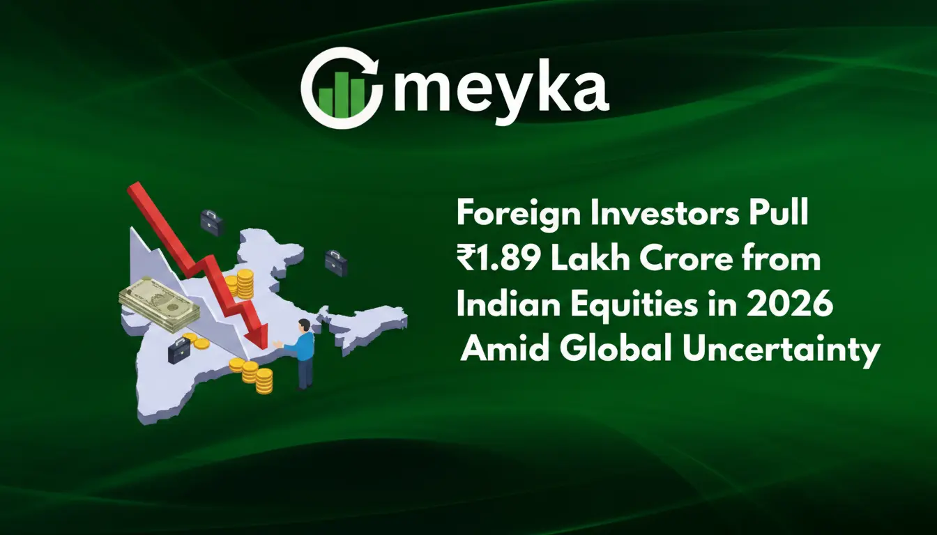 Foreign Investors Withdraw ₹1.89 Lakh Crore from Indian Equities in 2026