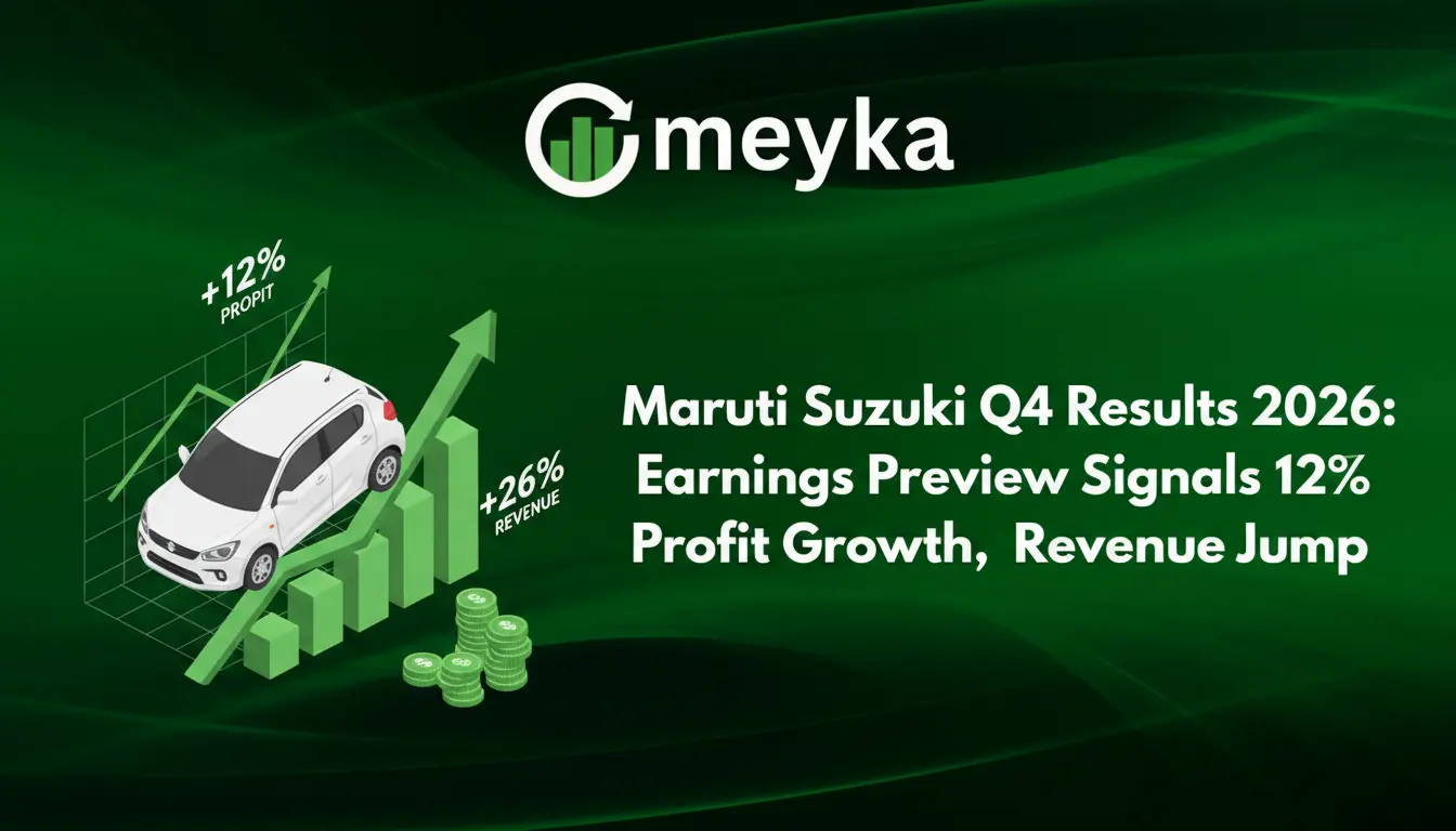 Maruti Suzuki Q4 Results 2026: Earnings Preview Signals 12% Profit Growth, 26% Revenue Jump