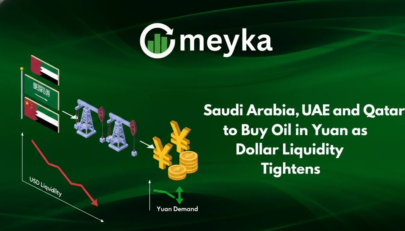 Saudi Arabia, UAE and Qatar to Buy Oil in Yuan as Dollar Liquidity Tightens
